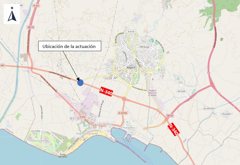 El Gobierno Central licita la construccin de una glorieta en la N-340 en el acceso oeste a Motril